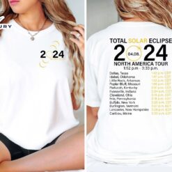 2024 Total Solar Eclipse North America Tour Shirt Astronomy Lover Tshirts