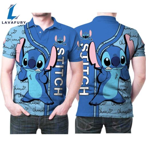 Adorable Stitch Fictional Charater Gift For Cartoon Movie Lovers Stitch Fans Polo Shirt