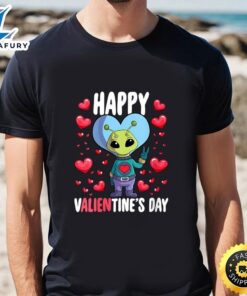 Alien Happy Valientines Day Lover T-Shirt