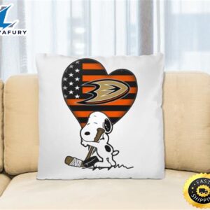 Anaheim Ducks NHL Hockey The Peanuts Movie Adorable Snoopy Pillow Square Pillow