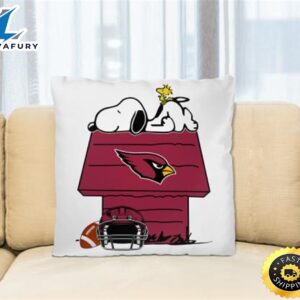 Arizona Cardinals NFL Football Snoopy Woodstock The Peanuts Movie Pillow Square Pillow
