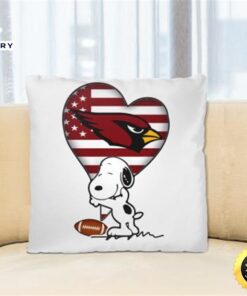 Arizona Cardinals NFL Football The Peanuts Movie Adorable Snoopy Pillow Square Pillow