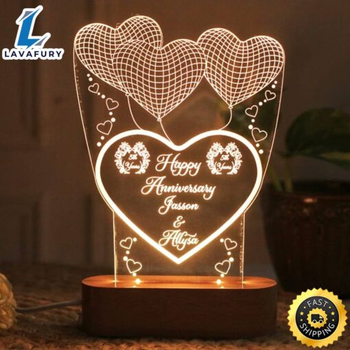 Artistic Gifts Personalized 3d Illusion Led Table Lamp