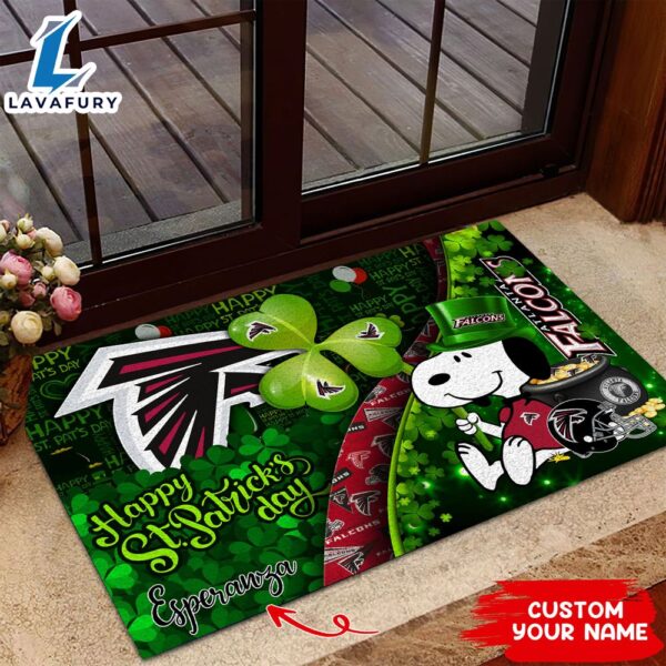 Atlanta Falcons NFL-Custom Doormat The Celebration Of The Saint Patrick’s Day