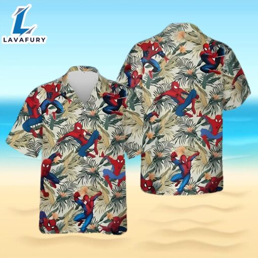 Avengers Spider Man With Floral Hawaiian Shirt