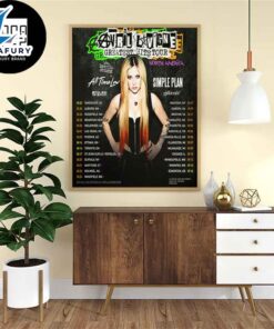 Avril Lavigne Greatest Hits Tour Date 2024 North America Fan Gifts Home Decor Poster Canvas