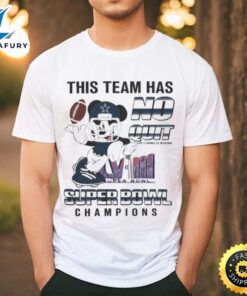 Awesome Dallas Cowboys Mickey Mouse This Team Has No Quit Super Bowl Champions 2024 Shirt