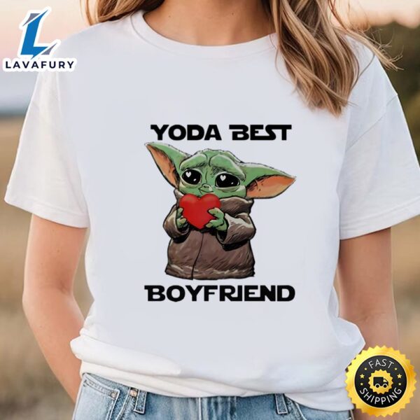 Baby Yoda Best Boyfriend Valentine Day T-shirt