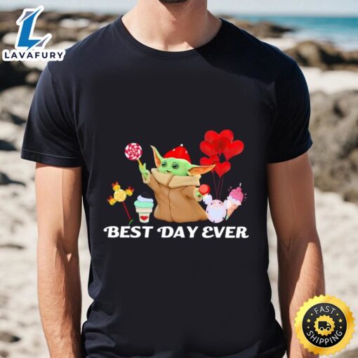 Baby Yoda Valentine Best Day Ever Shirt