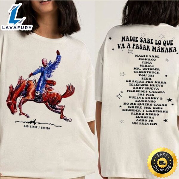 Bad Bunny Nadie Sabe Album T-Shirt