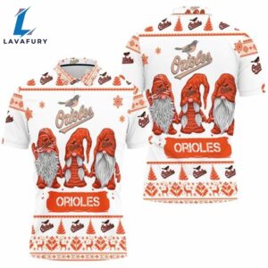 Baltimore Orioles Christmas Gnomes Polo…