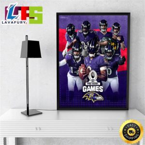 Baltimore Ravens Players Named To 2024 Afc Pro Bowl Games Roster Home Decoration Poster