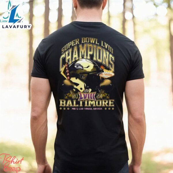 Baltimore Super Bowl Champions 2024 ‘Gold Rush Vintage’ Kids T Shirt