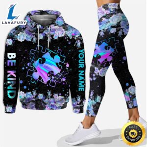 Be Kind Love Autism Personalized Autism Awareness Hoodie And Leggings Autism Awareness Gift