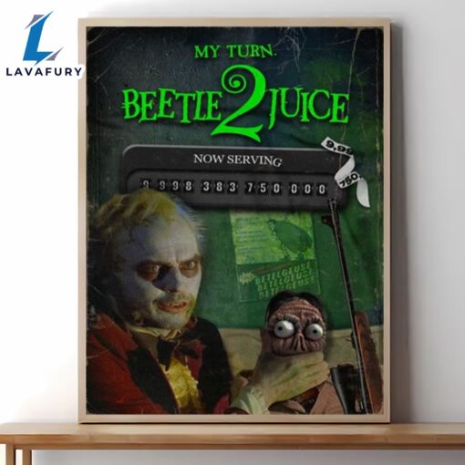 Beetlejuice 2 Movie Poster Canvas Wall Art