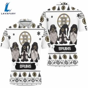 Boston Bruins Christmas Gnomes Polo Shirt