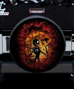 Break Wall Jack Skellington Car Spare Tire Covers Gift For Campers