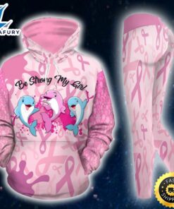 Breast Cancer Awareness Dolphin Hoodie…