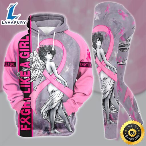 Breast Cancer Awareness Hoodie Leggings Set Survivor