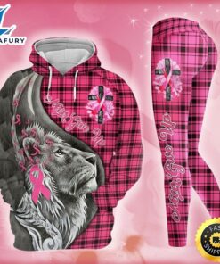 Breast Cancer Awareness Lion Hoodie…