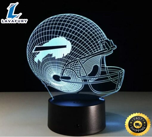 Buffalo Bills 3d Led Night Light Lamp Home Decor Nfl Football Collectible Gift