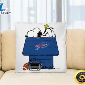 Buffalo Bills NFL Football Snoopy Woodstock The Peanuts Movie Pillow Square Pillow