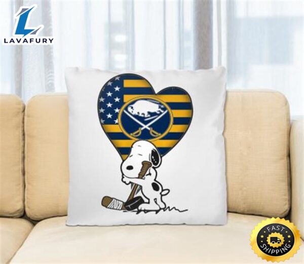 Buffalo Sabres NHL Hockey The Peanuts Movie Adorable Snoopy Pillow Square Pillow