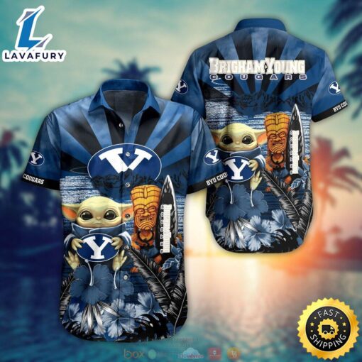 Byu Cougars Baby Yoda NCAA Hawaiian Shirt