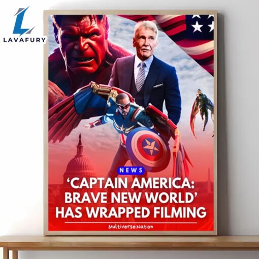 Captain America Brave New World Movie Poster For Fans