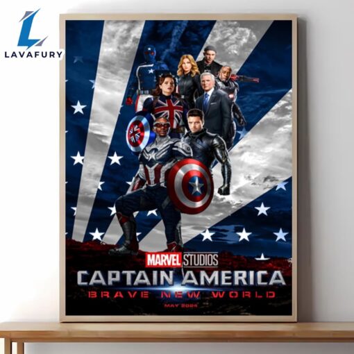 Captain America Brave New World Movie Poster Wall Art