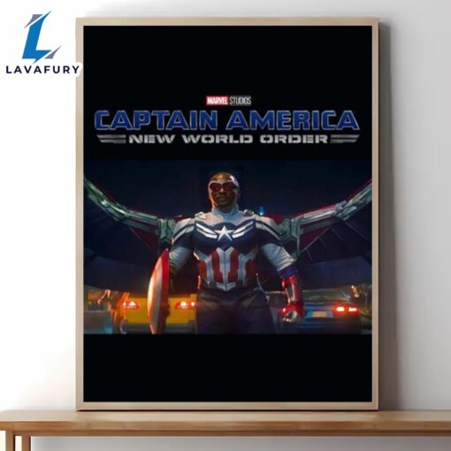 Captain America Brave New World Poster Art Print Wall