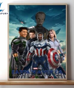 Captain America Brave New World Poster Canvas Wall Art