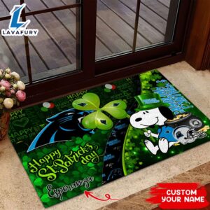 Carolina Panthers NFL-Custom Doormat The Celebration Of The Saint Patrick’s Day