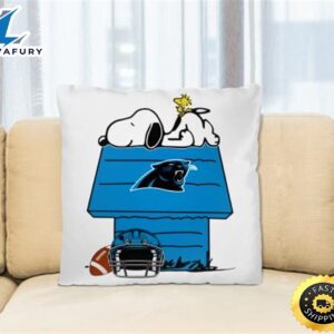 Carolina Panthers NFL Football Snoopy Woodstock The Peanuts Movie Pillow Square Pillow
