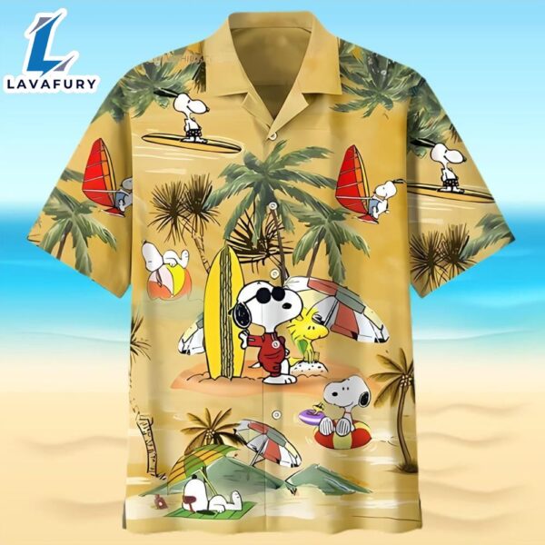 Cartoon Snoopy The Peanuts Summer Holiday Hawaiian Shirt