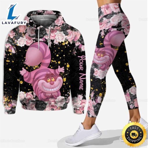 Cheshire Cat Hoodie Leggings Set, Cheshire Leggings, Cheshire Cat Women Legging