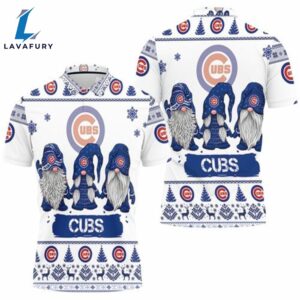 Chicago Cubs Christmas Gnomes Polo Shirt