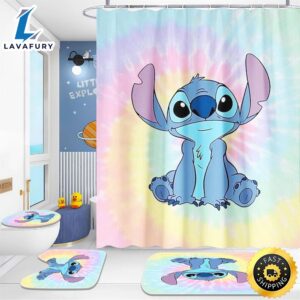 Cicoood Lilo & Stitch Shower Curtain
