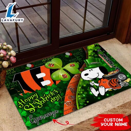 Cincinnati Bengals NFL-Custom Doormat The Celebration Of The Saint Patrick’s Day