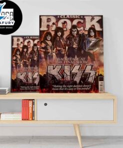 Classic Rock Mag Kiss Band Feb 2024 Fan Gifts Home Decor Poster Canvas