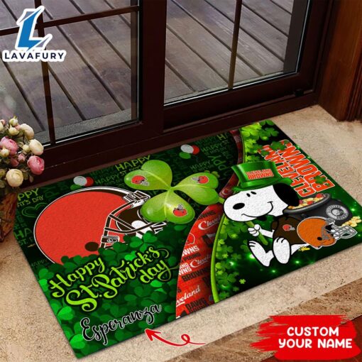 Cleveland Browns NFL-Custom Doormat The Celebration Of The Saint Patrick’s Day