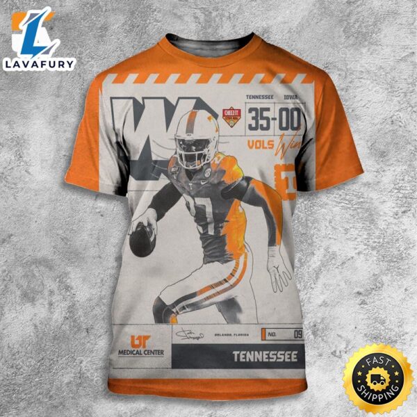 Congratulations Tennessee Volunteers Football Win The Cheez-it Citrus Bowl Champions 2024 All Over Print Shirt