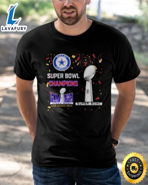 Cowboys Super Bowl Champions Lviii Las Vegas 2024 Shirt