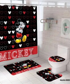 Creative Personality Design Shower Curtain Disney Mickey Mouse Donald Duck 3d
