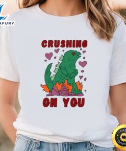 Crushing On You Dinosaur Valentine T-Shirt