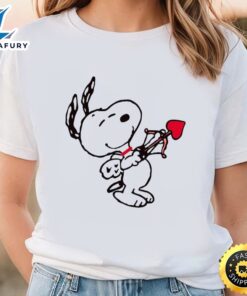 Cupid Peanuts Snoopy Valentine Shirt