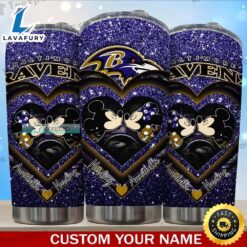 Custom Baltimore Ravens Mickey Minnie…