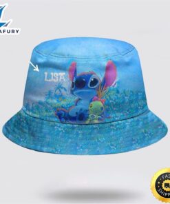 Custom Blue Stitch Bucket Hat