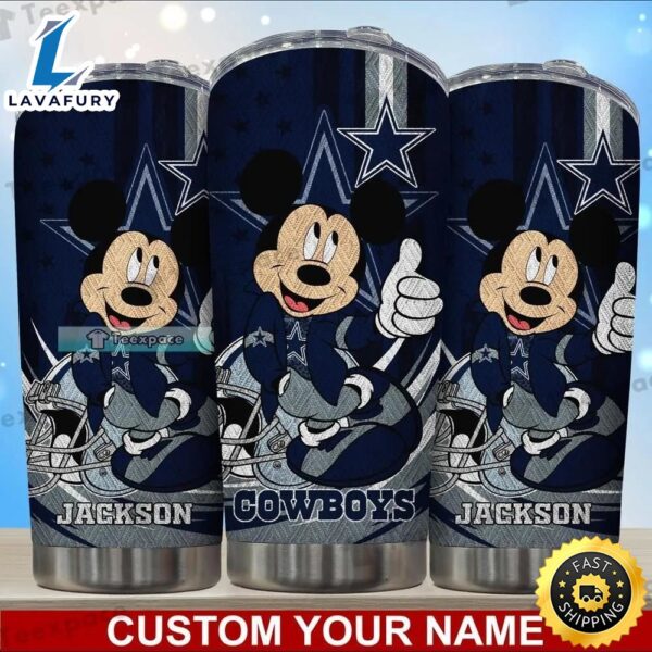 Custom Dallas Cowboys Dancing Mickey Mouse Tumbler