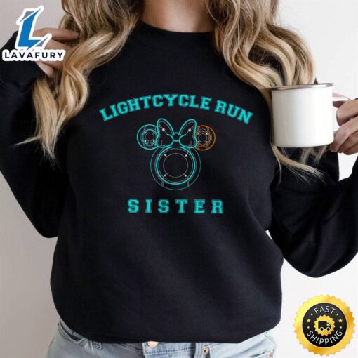 Custom Disney Mickey Minnie Tron Lightcylce Run Ride Shirt